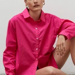 Accessories LOVED Collection - LOVED Charity Buttondown Shirt - Cherry