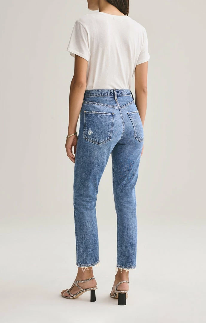 Pants AGOLDE - Riley High Rise Crop - Frequency