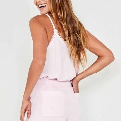 Bella Dahl - Frayed Hem Pocket Short - Rose Petal