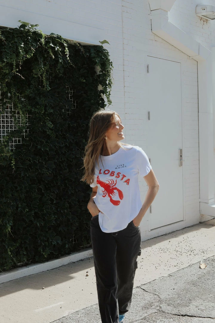 LOVED Collection - Lobsta Tee - White