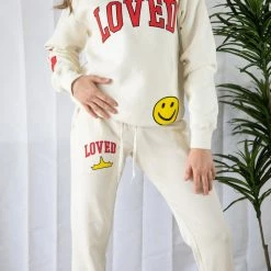LOVED Collection - Loved Crewneck Sweatshirt - Ivory Accessories