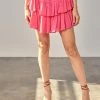 Mustard Seed Olive And Bette's - Ruffle Mini Skort - Fuchsia