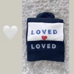 LOVED Collection - Loved Heart Cropped Tee - White Accessories