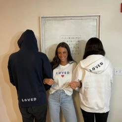 LOVED Collection - Loved Heart Cropped Tee - White Accessories