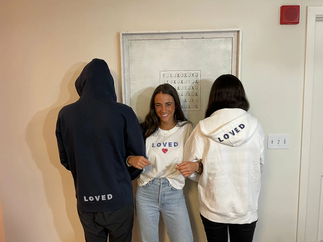 LOVED Collection - Loved Heart Cropped Tee - White Accessories