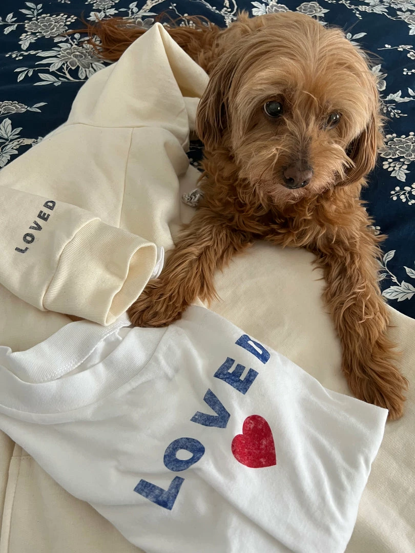 LOVED Collection - Loved Heart Cropped Tee - White Accessories