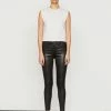 Frame - Le Skinny De Jeanne Leather - Washed Black