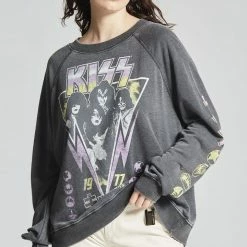 Accessories Recycled Karma - KISS Tokyo Tour Sweatshirt - Black