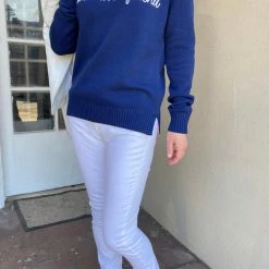 LOVED Collection - Mother Lover Friend Sweater - Navy Sweaters