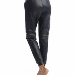 Commando - Faux Leather Jogger - Black