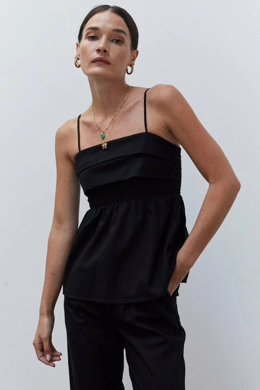 Olive & Bette's Olive And Bette's - Vanessa Babydoll Cami- Black Accessories