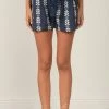 Elan Shorts Olive And Bette's - Janie Short- Navy/White Arrow