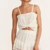 Love Shack Fancy - Tanisha Mini Skirt - True White Skirts