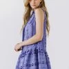 Olive & Bette's Olive And Bette's - Lace Mini Dress Blue Dresses
