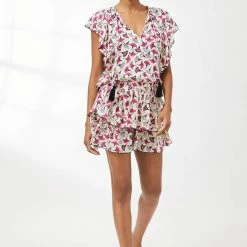 Dresses CoolChange - Quinn Tunic - Petunia - Pearl/Dahlia