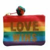 Olive & Bette's Rainbow Colored "Love Wins" Zipper Pouch