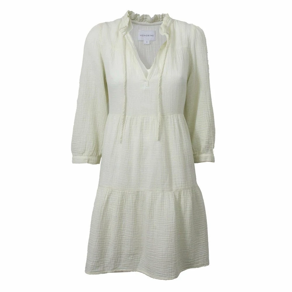 Honorine - New Short Giselle Double Gauze Dress - Pearl Dresses