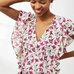 Dresses CoolChange - Quinn Tunic - Petunia - Pearl/Dahlia