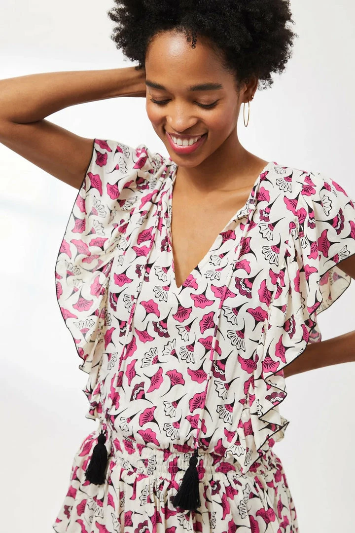 Dresses CoolChange - Quinn Tunic - Petunia - Pearl/Dahlia