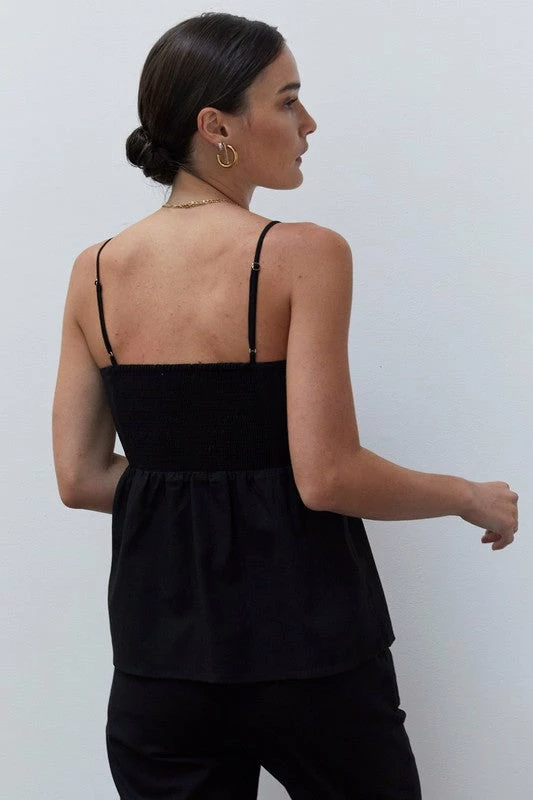 Olive & Bette's Olive And Bette's - Vanessa Babydoll Cami- Black Accessories