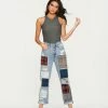 Blue Revival - Plaid Patchwork Jean - Dallas Pants