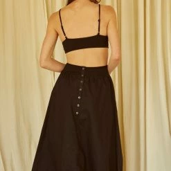 Crescent Olive And Bette's - Morgan Midi Dress - Black Dresses