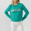 Olive & Bette's Olive And Bette's - Amour Sweatshirt - Emerald Accessories