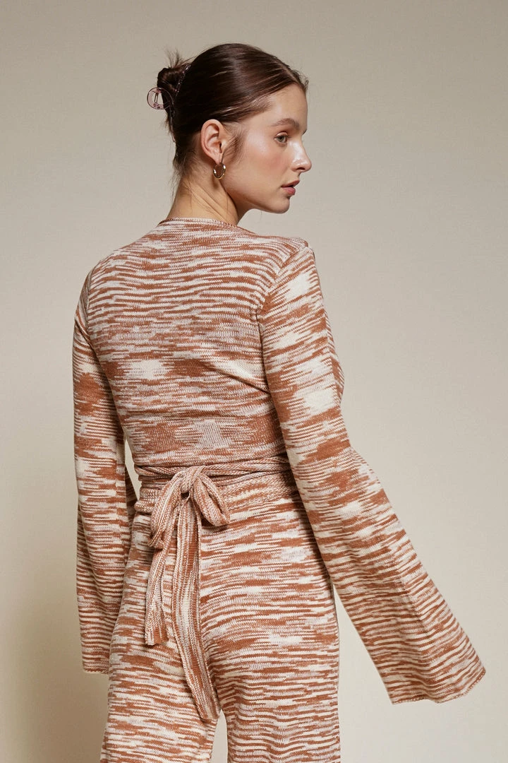 Olive & Bette's Accessories Olive And Bette's - Knit Twist Tie Back Top - Rocky Road