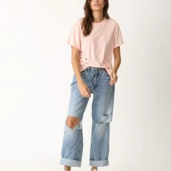 T-Shirts Electric & Rose - Royce Tee Distress - Rosewater