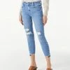 Frame - Le High Skinny Crop - Clarin Rips Pants