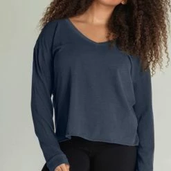 PerfectWhiteTee T-Shirts Perfect White Tee - Janis Long Sleeve Top - Night