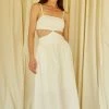 Crescent Olive And Bette's - Morgan Midi Dress - Ivory Dresses