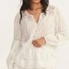 Love Shack Fancy - Lillith Blouse - True White