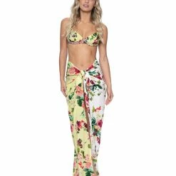 PQ Swim - Summer Hibiscus Long Sarong