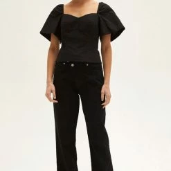 Crescent Accessories Olive And Bette's - Parker Sweetheart Backless Top - Black