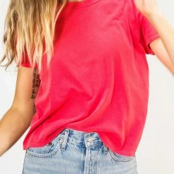 T-Shirts PerfectWhiteTee - Harley Boxy Crew - Strawberry