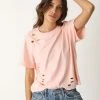 T-Shirts Electric & Rose - Royce Tee Distress - Rosewater