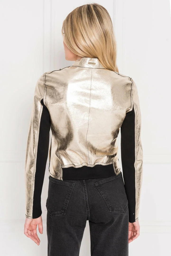 Jackets Lamarque - Chapin Reversible Bomber - Black/Gold