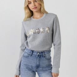 Olive & Bette's Olive And Bette's - Amour Sweatshirt - Heather Grey Accessories