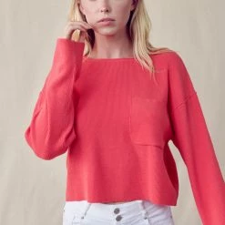 Olive & Bette's Sweaters Olive And Bette's - Sweater With Pocket - Teaberry