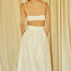 Crescent Olive And Bette's - Morgan Midi Dress - Ivory Dresses