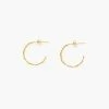 Olive & Bette's 14 K Gold Dipped Bamboo Hoops - Small Accessories