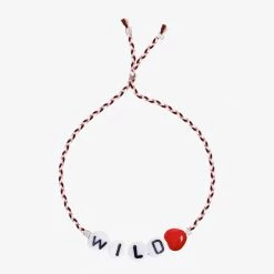 Olive & Bette's Olive And Bette's - Wild Heart Glass Letter Bracelet